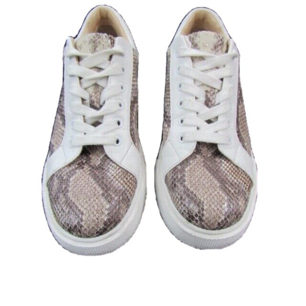 JLO Jennifer Lopez Python Platform Sneaker, Women's Size 9M, White MSRP $79.99‎